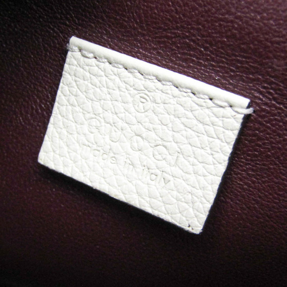 GUCCI White Leather Shoulder Bag - Picture 13 of 15
